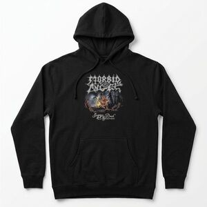 Black Graphic Hoodie Sweatshirt - Men's Pullover Sweater-XXL